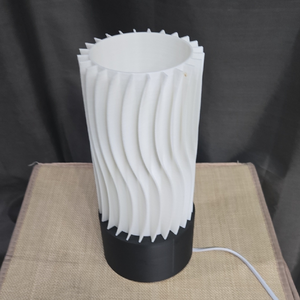 SALE! NEW Modern White and Black Table Lamp